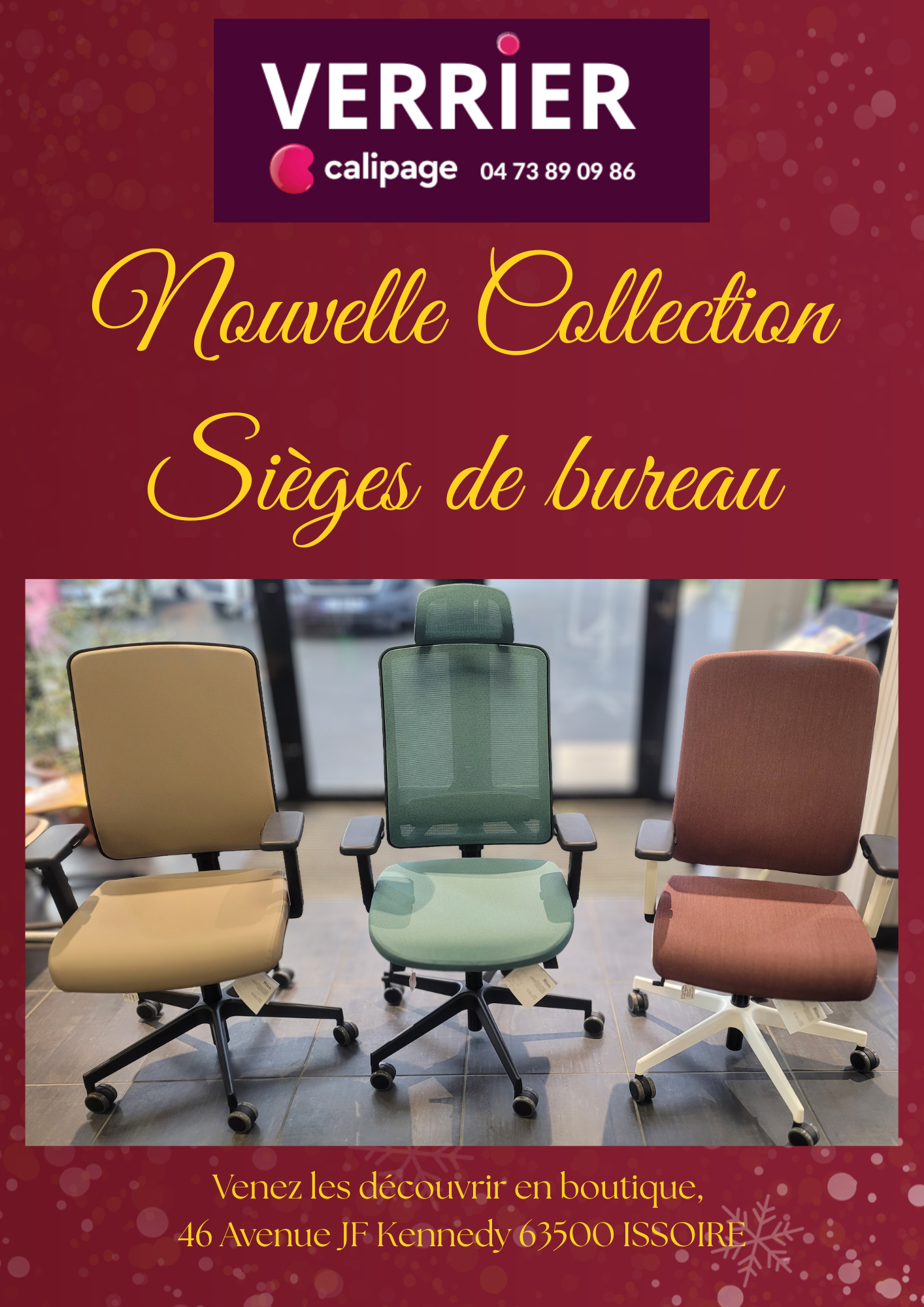 Nouveautés Sièges de bureau